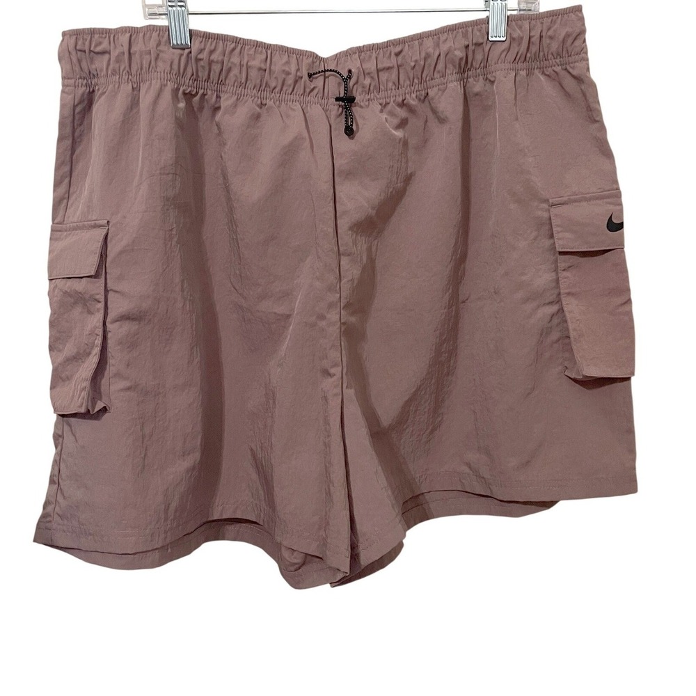 Nike Sportswear Essential Woven Cargo Shorts Smoky Mauve Size XXL 4.5"